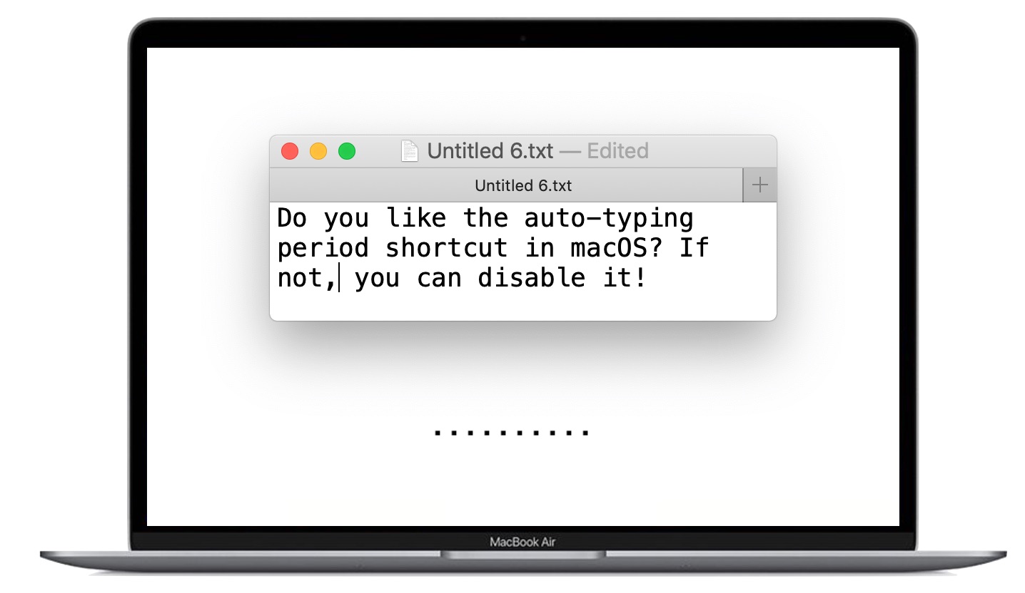 space at the end of a sentence in word for mac